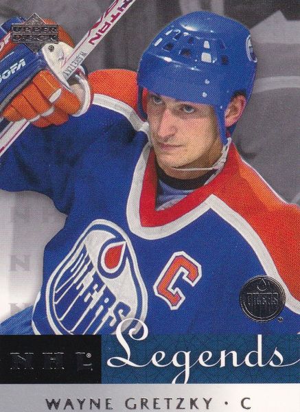 řadová karta WAYNE GRETZKY 01-02 UD NHL Legends číslo 22